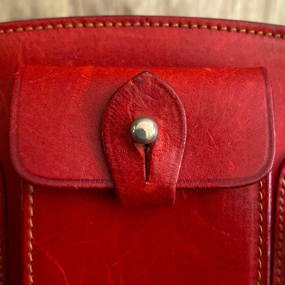 Dooney & Bourke Red Leather “Mini” ALTO Satchel Made in Italy🇮🇹 - Picture 12 of 12
